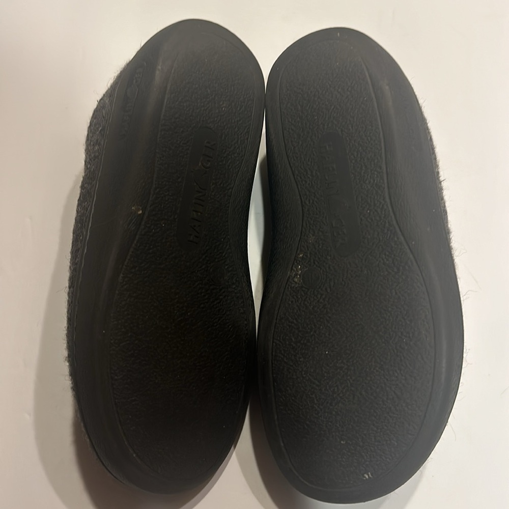 Haflinger charcoal grey slip on clogs shoes pure new wool from Germany size 38 - Picture 6 of 9